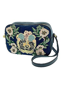 Gucci Denim Flower Tiger Camera Bag (view 1)