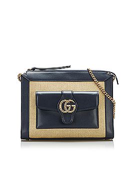 Gucci Hysteria Convertible Top Handle Bag Guccissima Leather Large