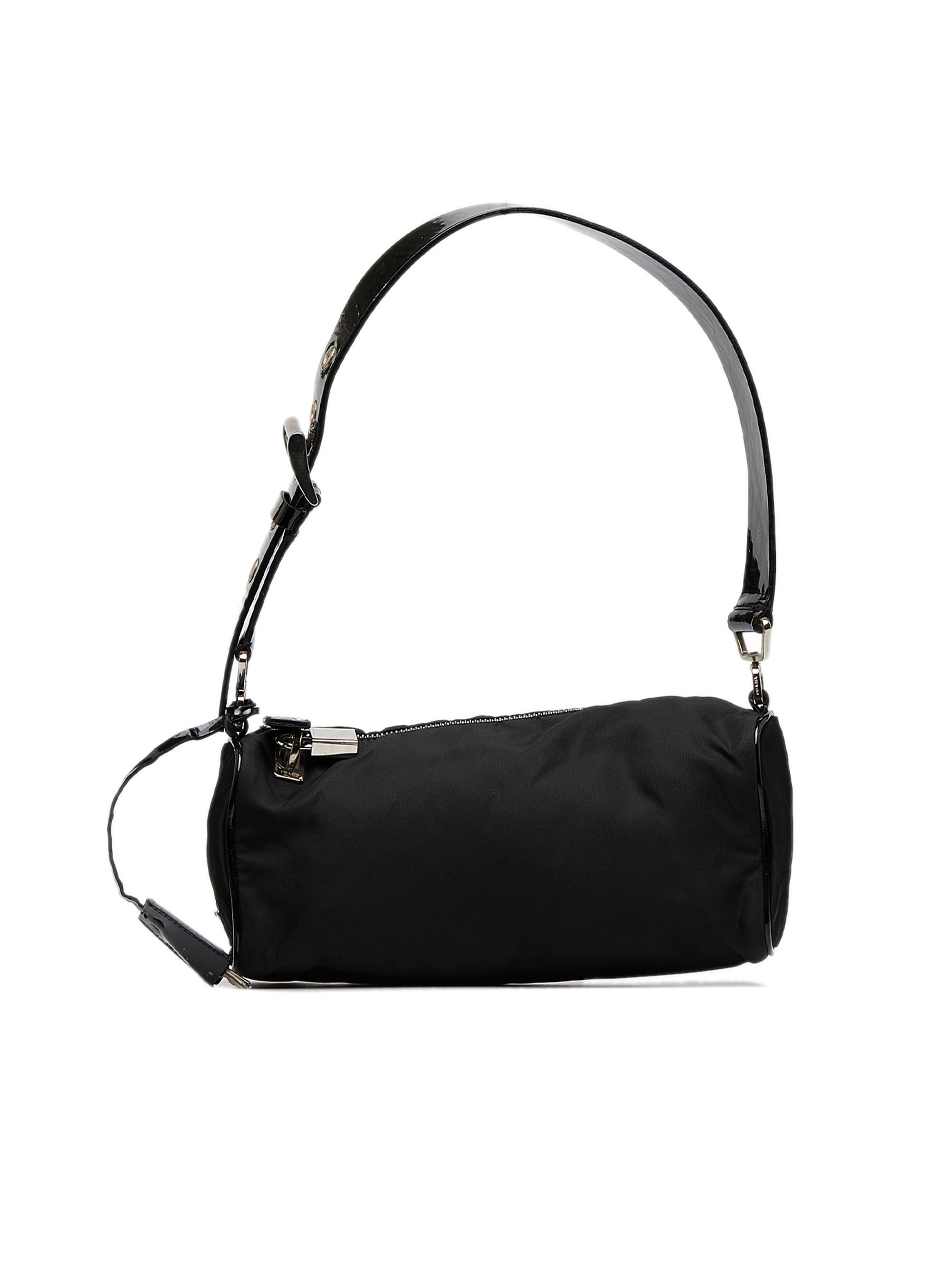 Prada Black Tessuto Nylon Flat Mini Crossbody Bag