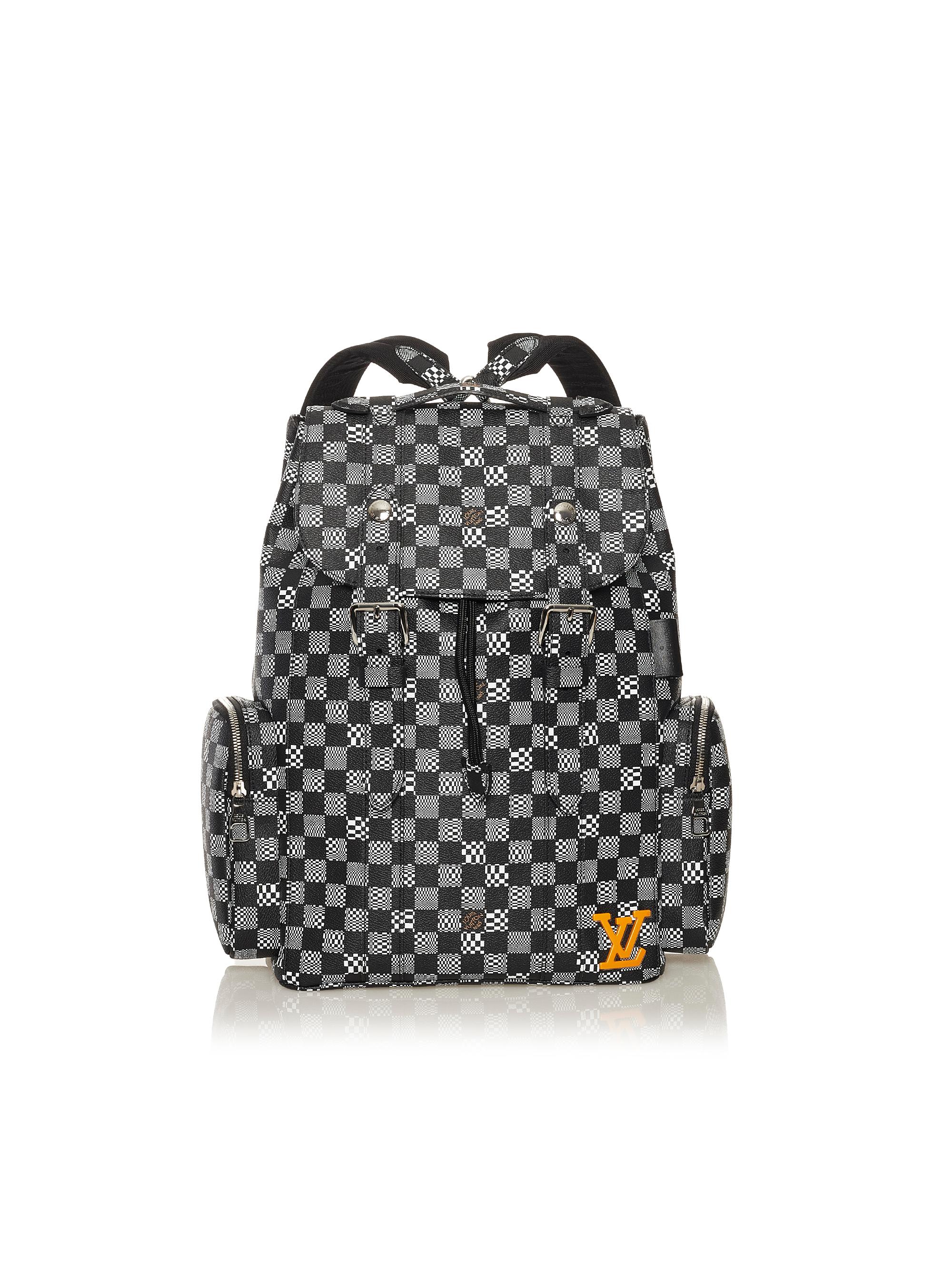 Limited Edition Distorted Damier Denim Christopher Backpack