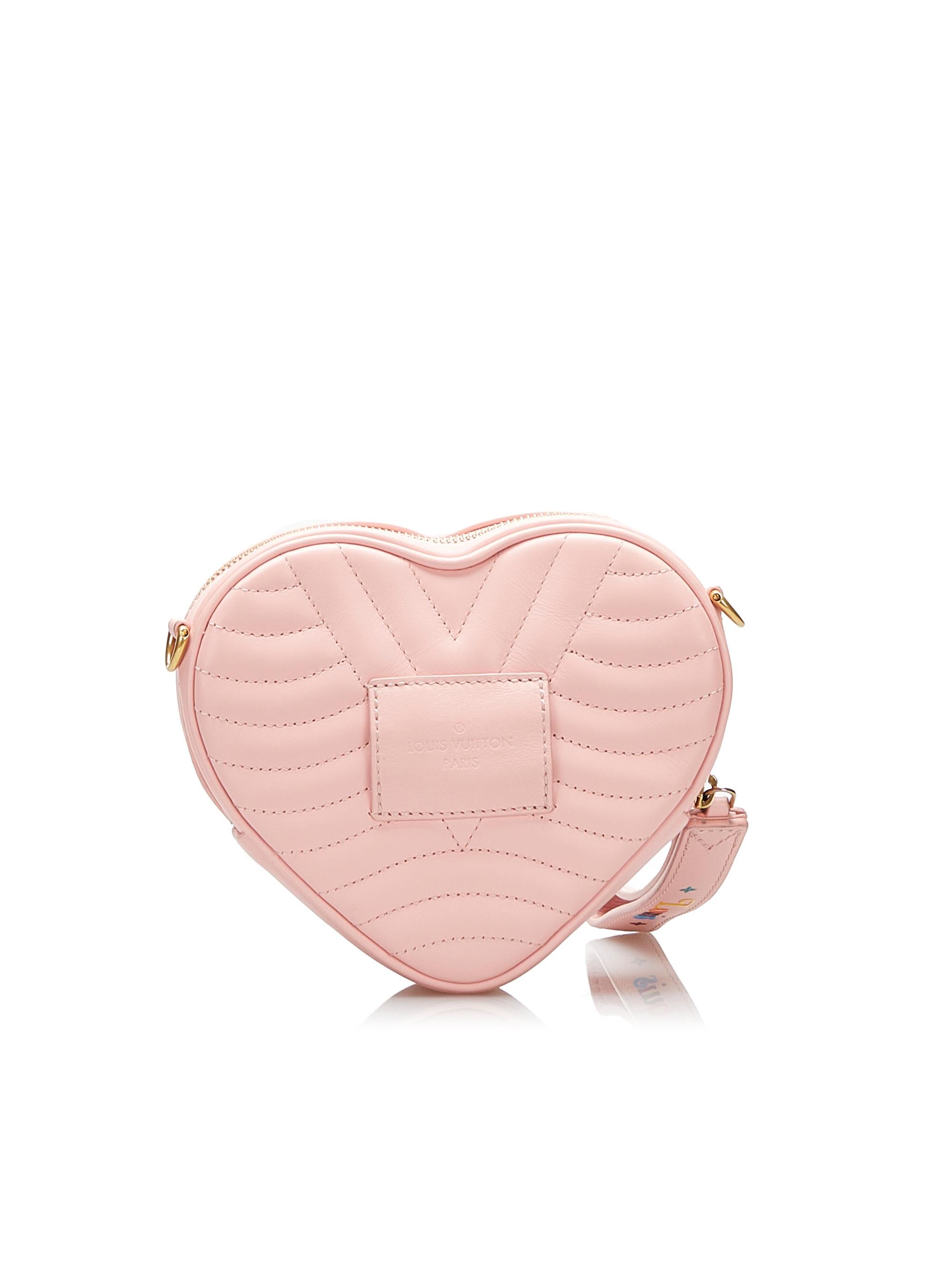 Louis Vuitton 100% Calf Leather Pink New Wave Love Lock Heart Crossbody One  Size - 48% off