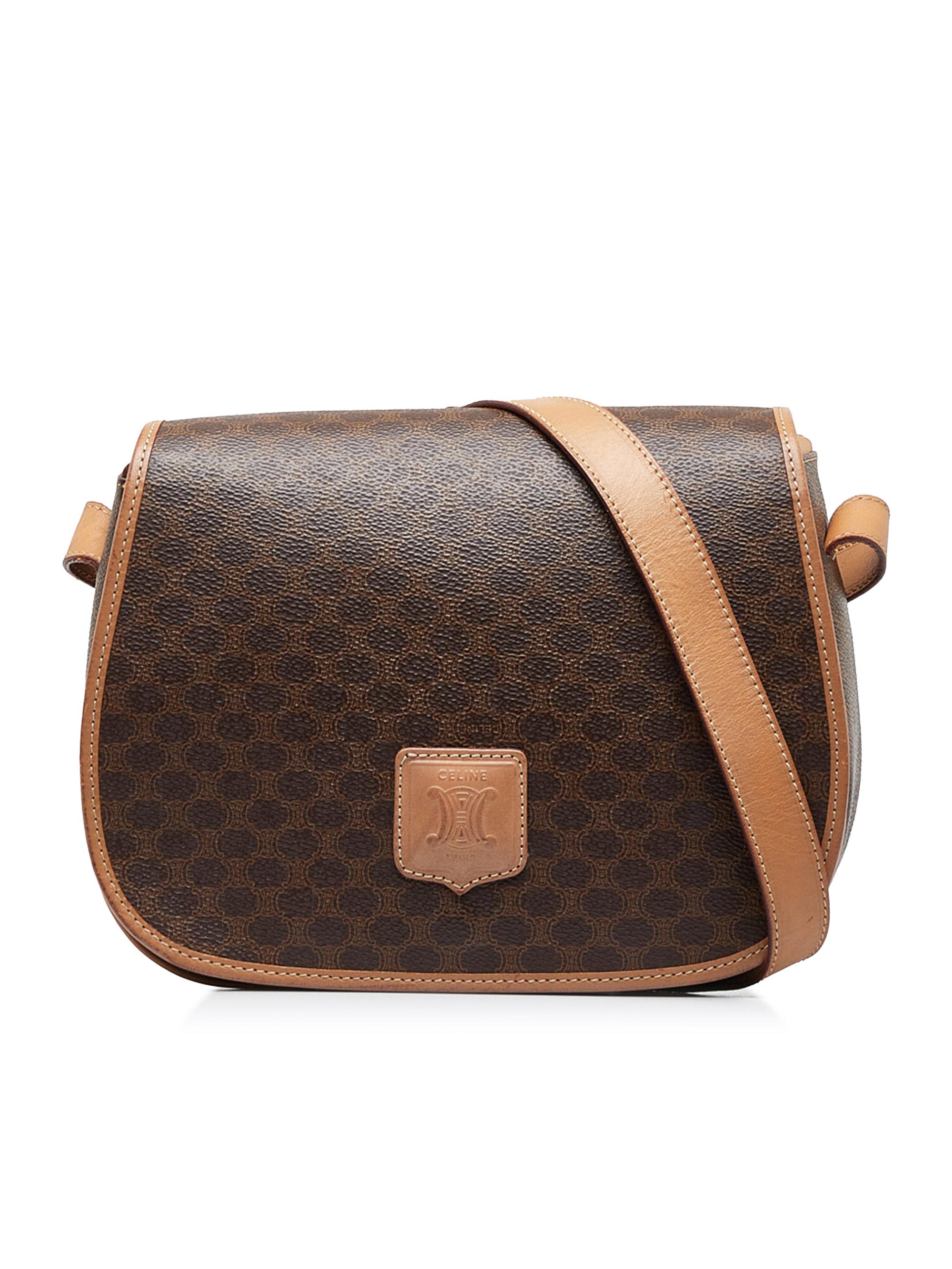 Celine Macadam Round Coin Mini Bag - Brown Mini Bags, Handbags