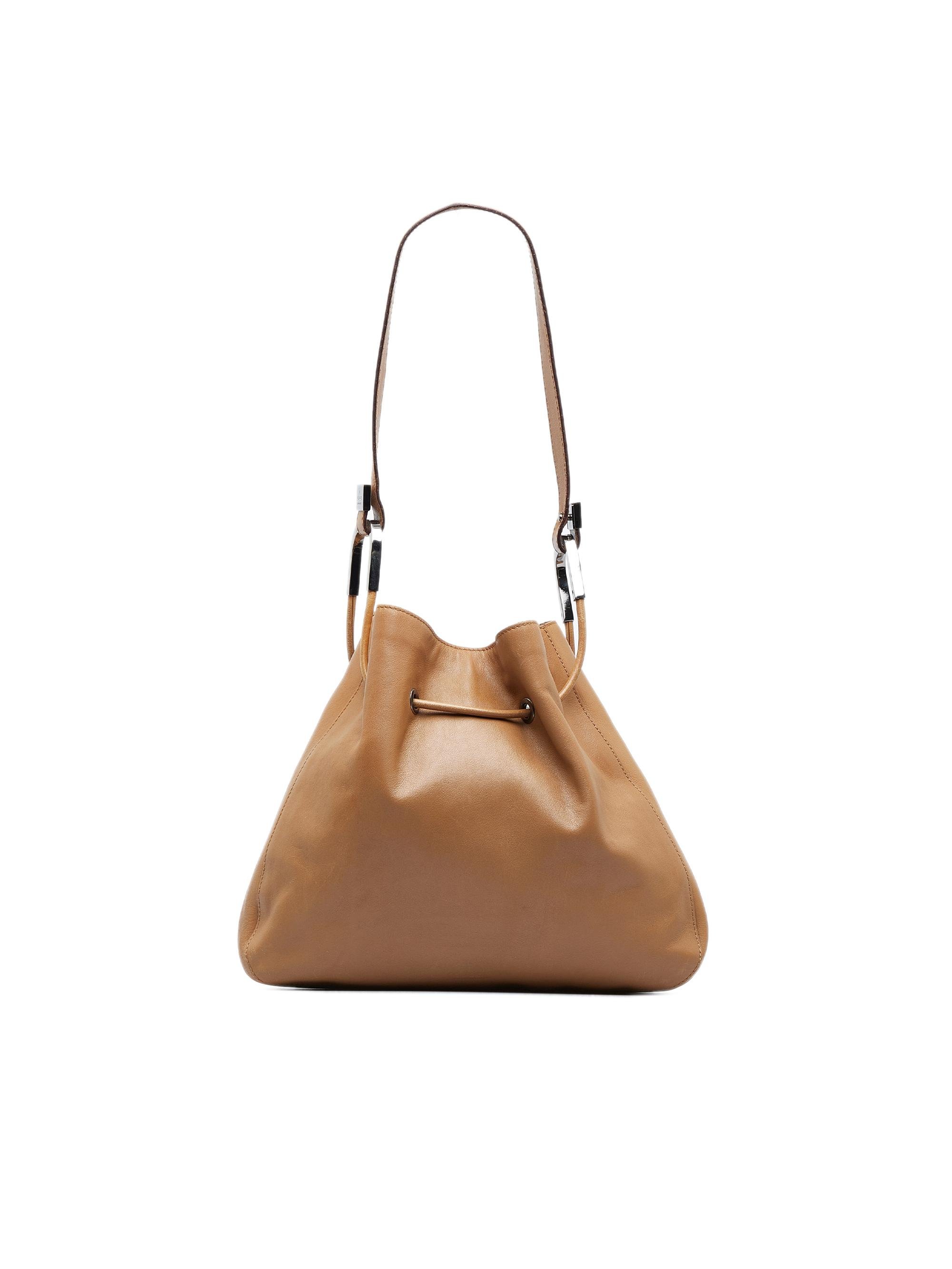 Gucci 100% Calf Leather Brown Leather Bucket Bag One Size - 64% off