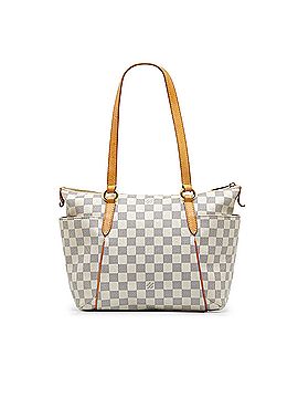 Louis Vuitton Totally GM Damier Azur Canvas White Leather ref