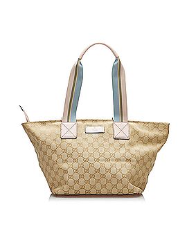 Gucci 100% Canvas Red Printed Canvas Tote Bag One Size - 42% off