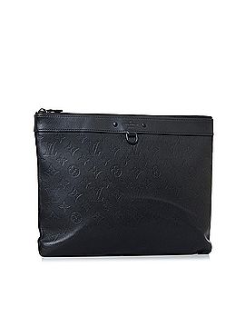 Louis Vuitton Discovery Pochette Monogram Shadow PM Black in Calf Leather  with Black - GB