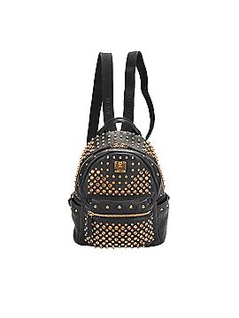 MCM Studded Leather Backpack (view 1)