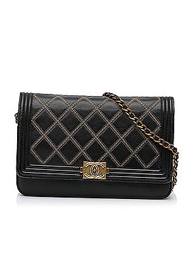 Chanel Quilted Boy Wallet On Chain (view 1)