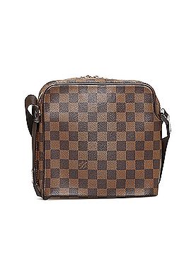 Louis Vuitton 2008 Pre-owned Damier Ebene Geronimos Crossbody Bag - Brown