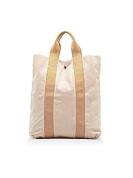 HERMES Green Canvas Fourre Tout PM Tote Bag