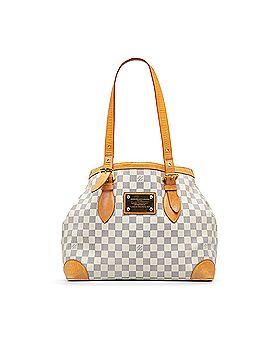 Louis Vuitton Louis Vuitton Hampstead MM White Azur Damier Canvas