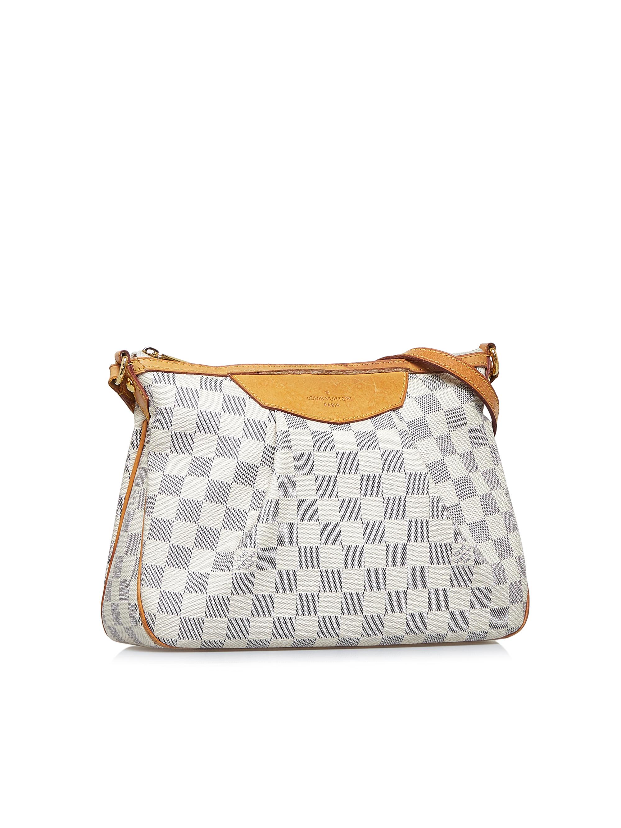 louis vuitton damier azur crossbody bag-Louis Vuitton Siracusa PM Damier  Azur Crossbody Bag-RELOVE DELUXE