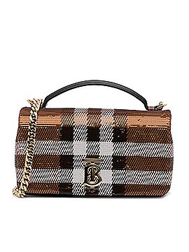 Burberry Small Sequin Check Lola Satchel (view 1)