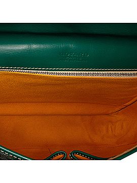 Goyard 100% Coated Canvas Green Goyardine Belvedere MM One Size - 35% off