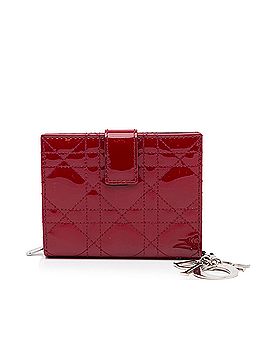 Dior Cannage Patent Compact Wallet (view 1)