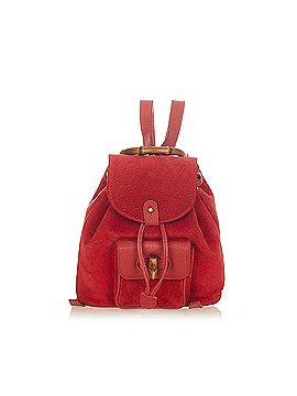 Gucci Bamboo Suede Backpack (view 1)