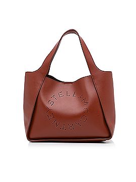 Stella McCartney Perforated Logo Faux Leather Satchel (view 1)