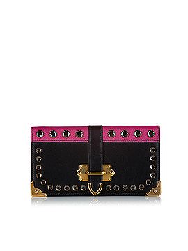 Prada Studded Mini Cahier Leather Crossbody Bag (view 1)