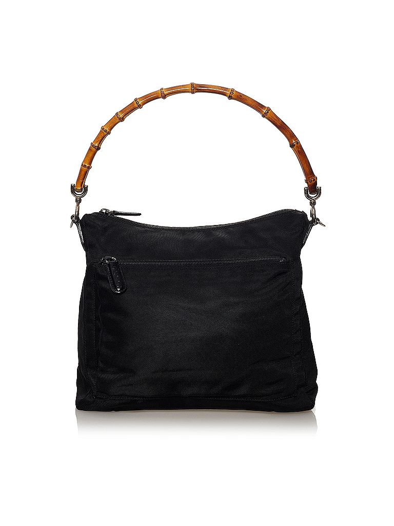 Gucci 100% Nylon Black Bamboo Nylon Handbag One Size - photo 1