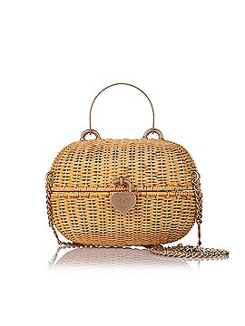 Chanel Heart Locket Wicker Satchel (view 1)