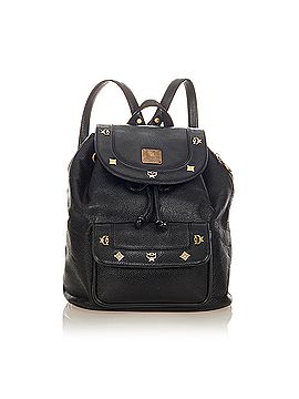 MCM Leather Drawstring Backpack (view 1)