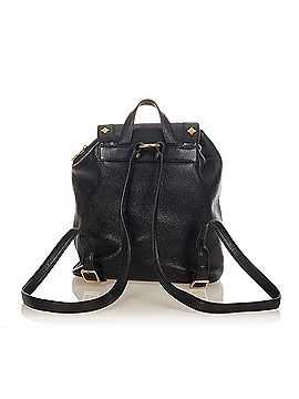 MCM Leather Drawstring Backpack (view 2)