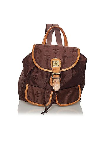 Mcm on sale backpack nylon