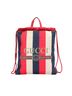 Gucci 100% Canvas Red Sylvie Stripe Canvas Drawstring Backpack One Size - photo 1