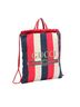 Gucci 100% Canvas Red Sylvie Stripe Canvas Drawstring Backpack One Size - photo 3