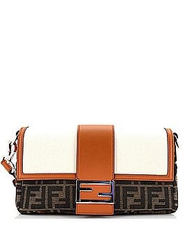 Fendi Baguette Convertible Belt Bag Zucca Canvas with Canvas and Leather Medium (view 1)