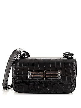 Balenciaga Gossip Flap Bag Crocodile Embossed Leather XS (view 1)