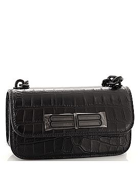 Balenciaga Gossip Flap Bag Crocodile Embossed Leather XS (view 2)