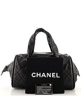Chanel Classic Bowler Bag Quilted Caviar Small (view 2)