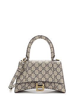 Gucci x Balenciaga The Hacker Project Hourglass Top Handle Bag GG Coated Canvas Small (view 1)