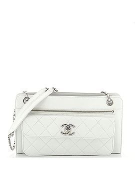 Chanel Front Pocket Camera Bag Quilted Calfskin Medium (view 1)