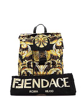 Fendi x Versace Fendace Fendiness Backpack Printed Zucca Nylon Medium (view 2)
