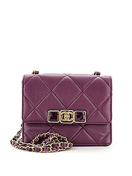 Chanel Resin CC Flap Bag Quilted Calfskin Mini (view 1)