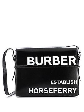 Burberry Grace Flap Bag Horseferry Printed Leather Large (view 1)
