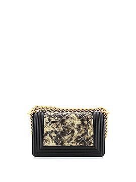 Chanel Boy Flap Bag Quilted Metallic Crumpled Goatskin Small (view 2)