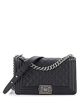 Chanel Boy Flap Bag Quilted Caviar Old Medium (view 1)