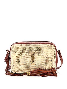 Saint Laurent Lou Camera Bag Woven Raffia Small (view 1)