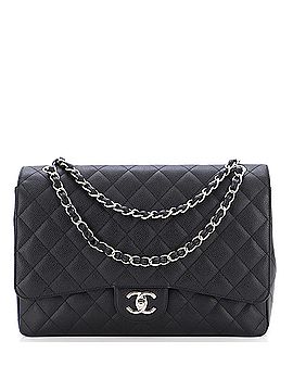 Chanel Classic Double Flap Bag Quilted Caviar Maxi (view 1)