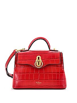 Mulberry Seaton Top Handle Bag Crocodile Embossed Leather Micro (view 1)