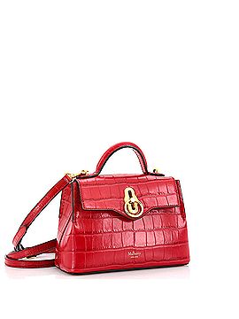 Mulberry Seaton Top Handle Bag Crocodile Embossed Leather Micro (view 2)