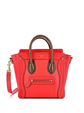 Céline Bicolor Luggage Bag Grainy Leather Nano (view 1)