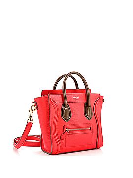 Céline Bicolor Luggage Bag Grainy Leather Nano (view 2)