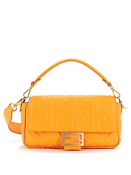 Fendi Baguette NM Bag Zucca Embossed Leather Medium (view 1)
