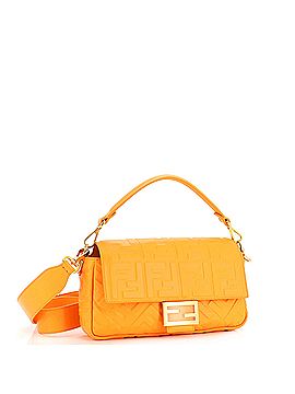 Fendi Baguette NM Bag Zucca Embossed Leather Medium (view 2)
