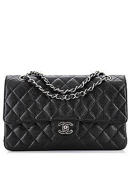 Chanel Vintage Classic Double Flap Bag Quilted Caviar Medium (view 1)