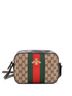 Gucci Brown Bee Web Camera Bag GG Canvas One Size - photo 1